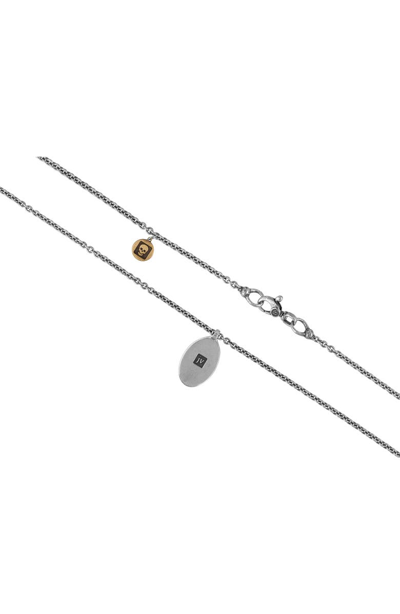 John Varvatos Men's Artisan Sterling Silver & Brass Pendant Necklace, Alternate, color, Mix