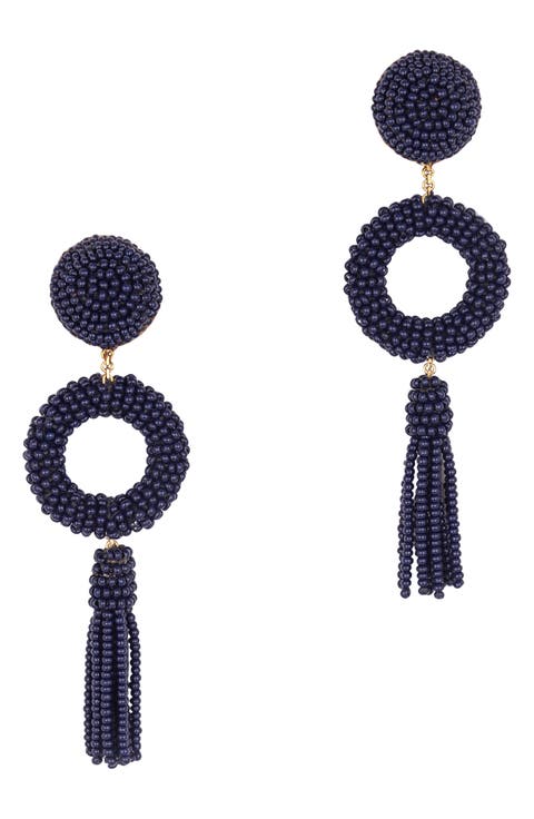 Oliver Beaded Drop Earrings