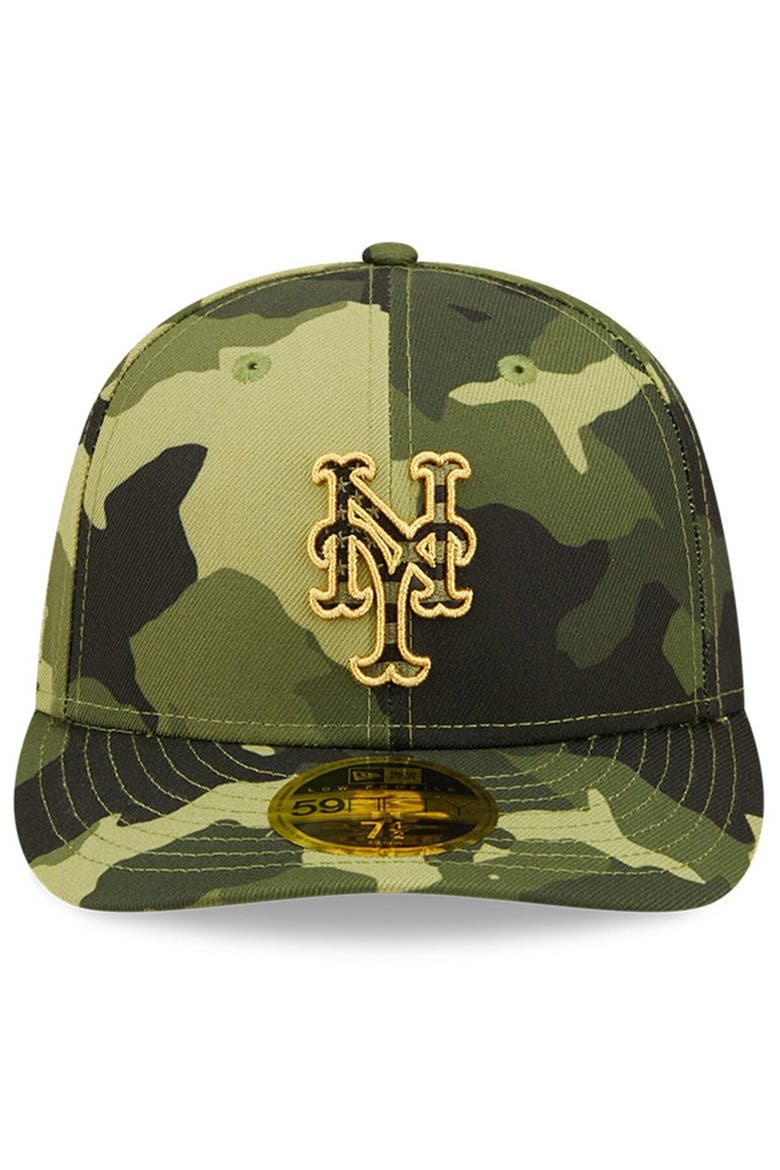 Men's New Era Camo New York Mets 2022 Armed Forces Day On-Field Low Profile 59FIFTY, Alternate, color, Camo