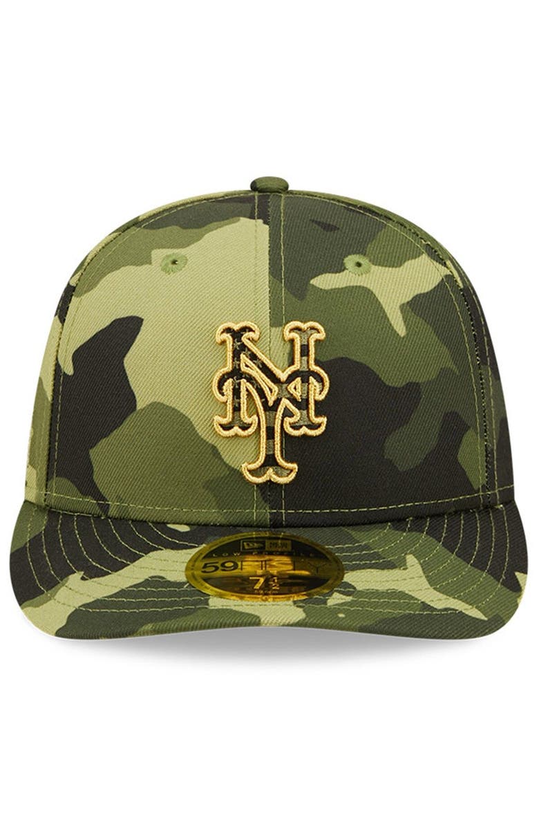 New Era Men's New Era Camo New York Mets 2022 Armed Forces Day On-Field Low Profile 59FIFTY, Alternate, color, 