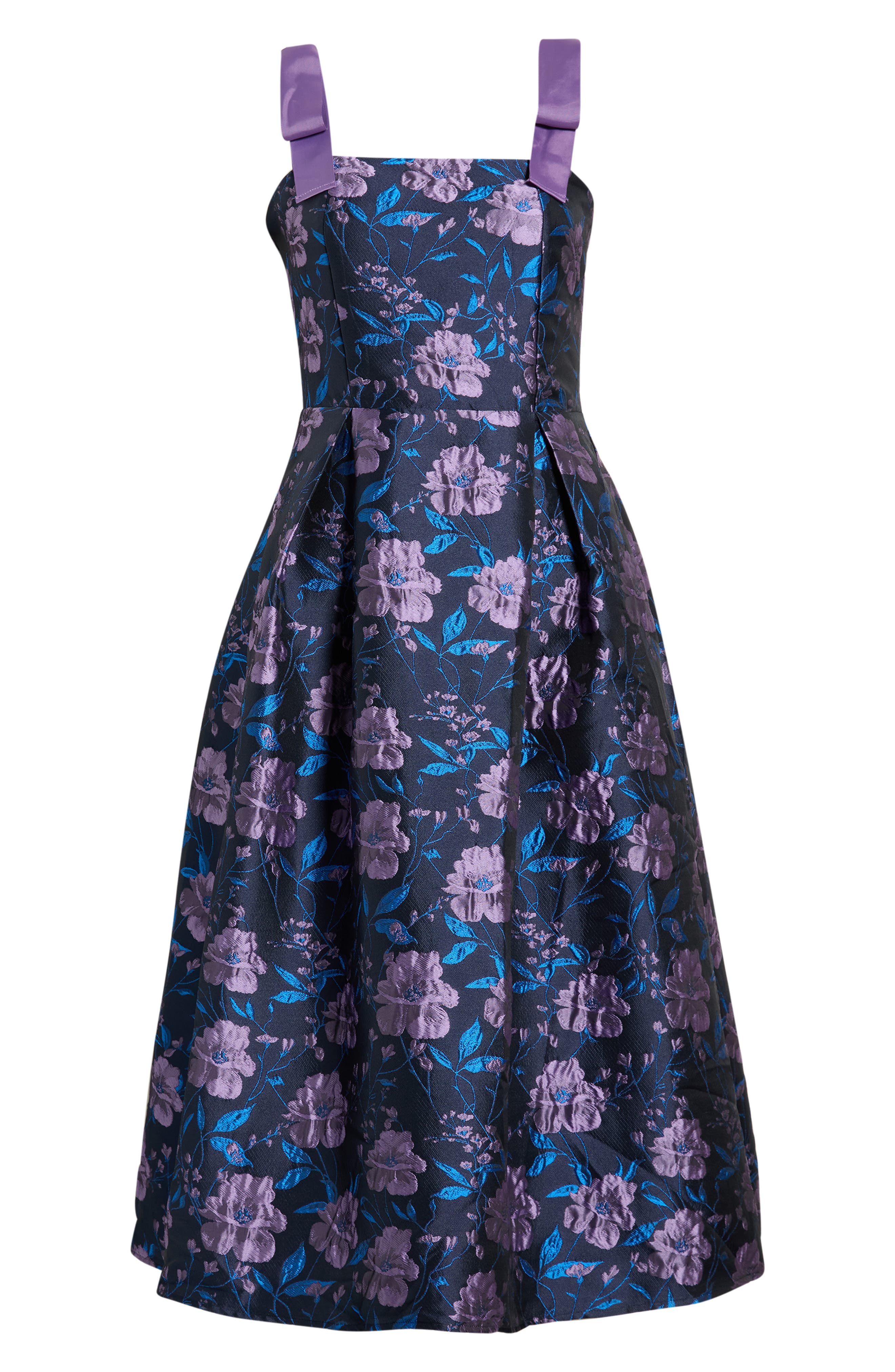 Willa Floral Dina Pleated Midi Dress