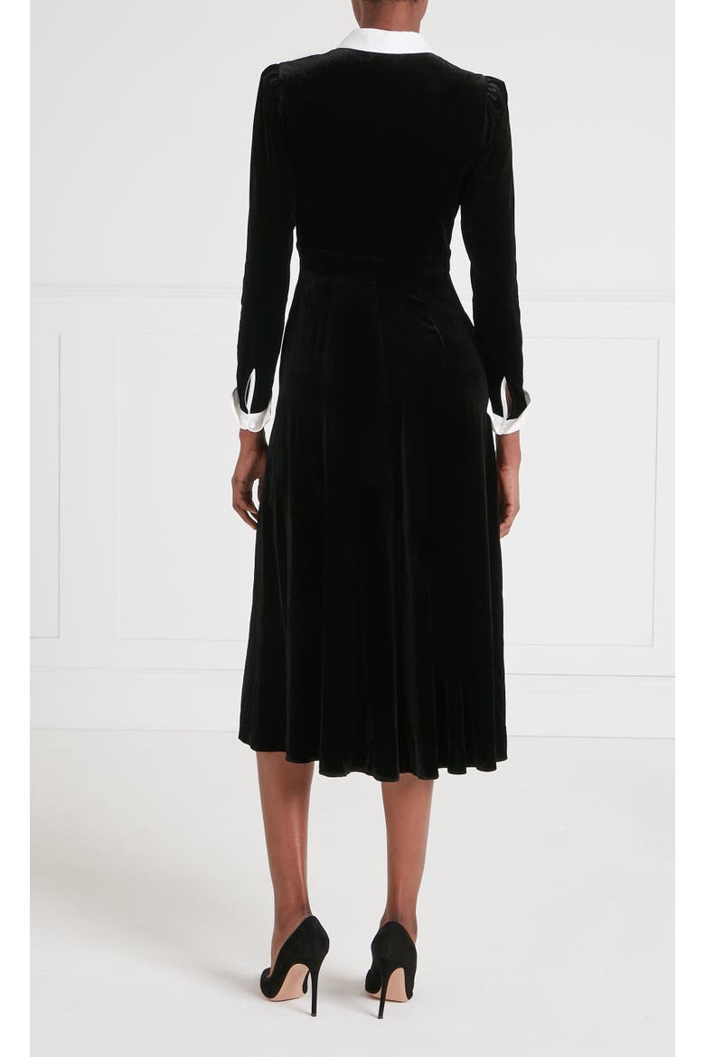 Pompidou Bib Dress, Alternate, color, Black