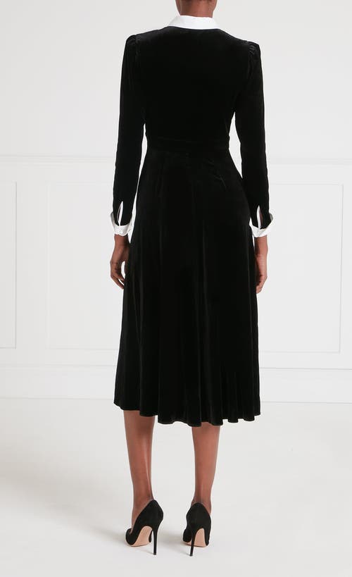 Temperley London Pompidou Bib Dress In Black