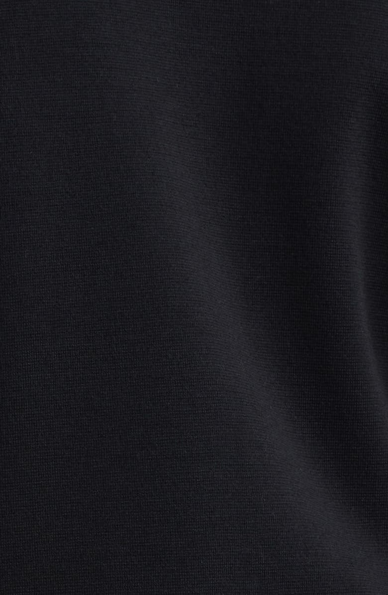 Sunspel Merino Wool Zip Cardigan, Alternate, color, Black