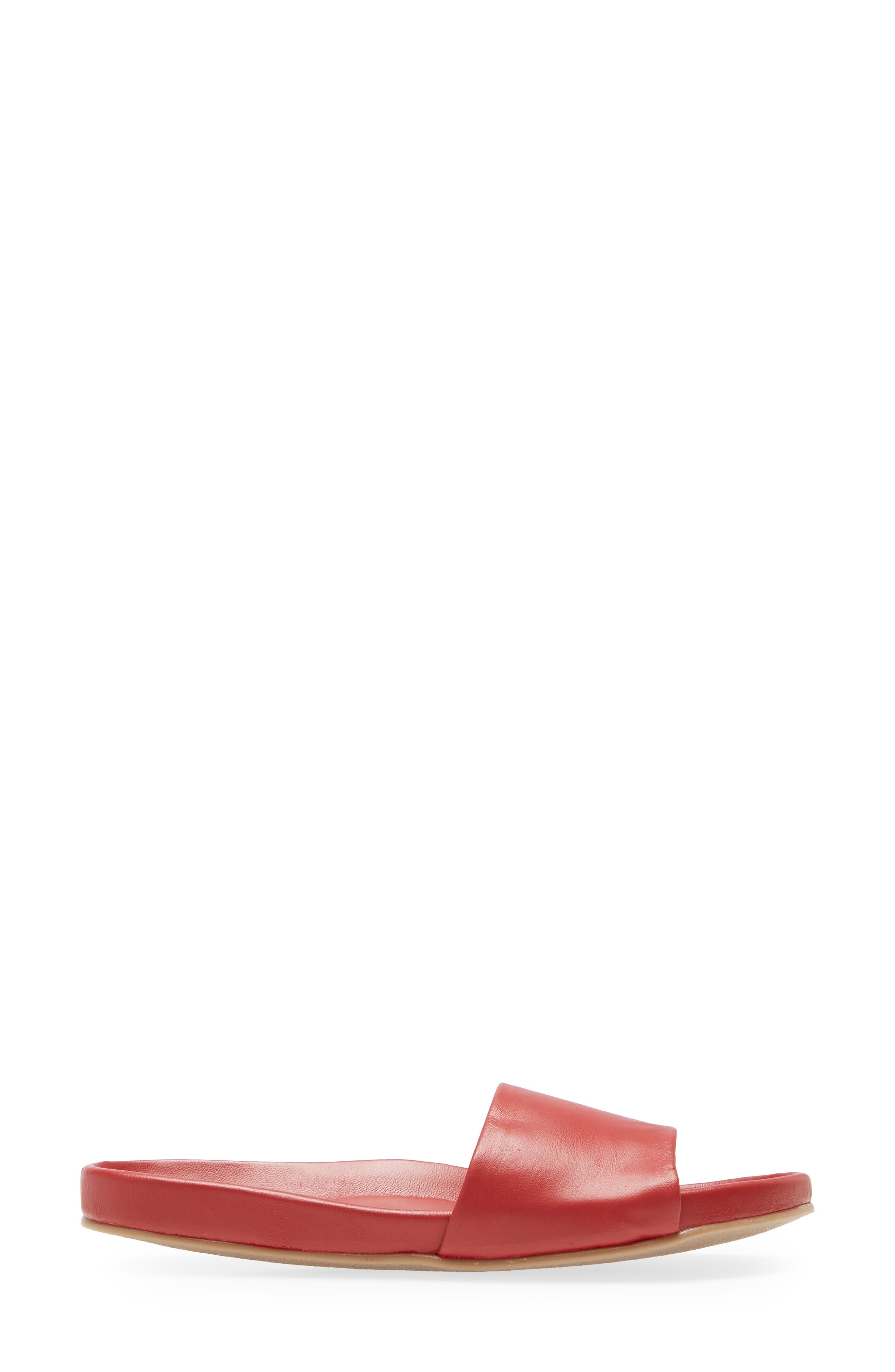 Gallito Leather Slide Sandal, Alternate, color, RED