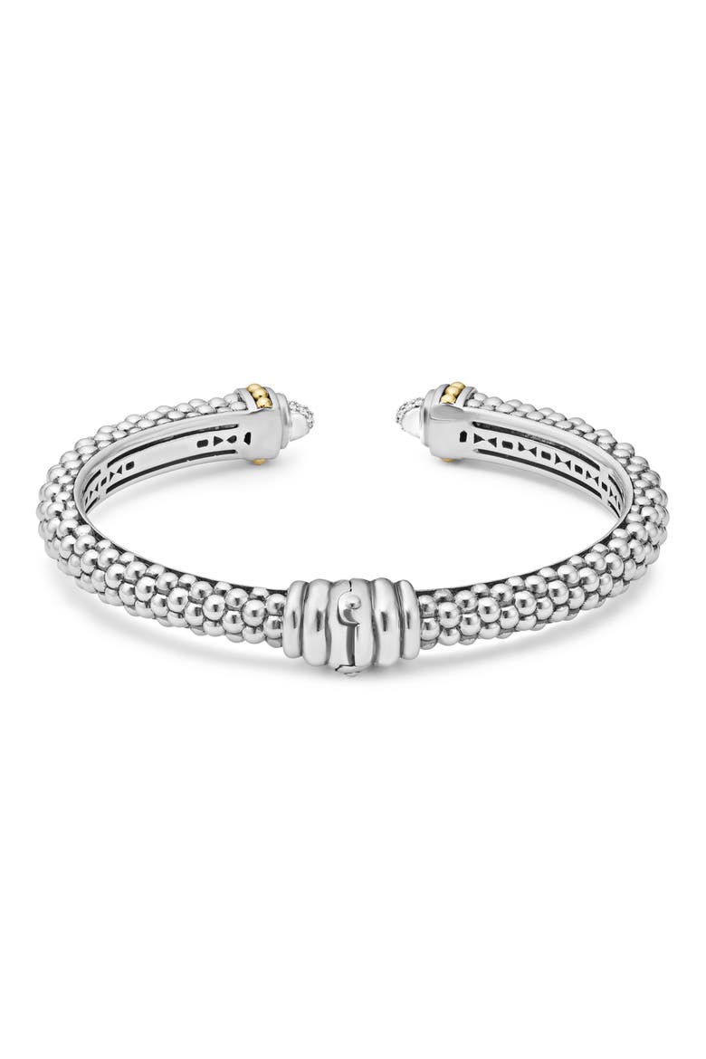 Diamond Hinge Cuff, Alternate, color, SILVER