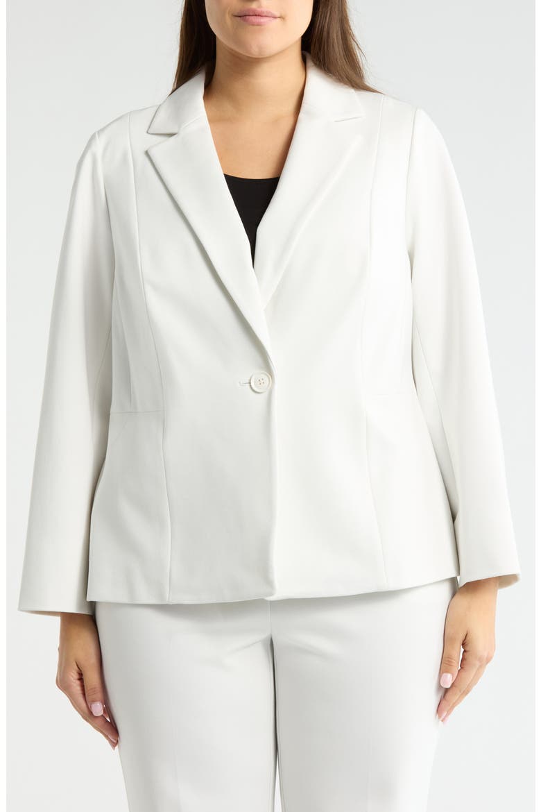 One-Button Seamed Waist Blazer, Alternate, color, VANILLA ICE