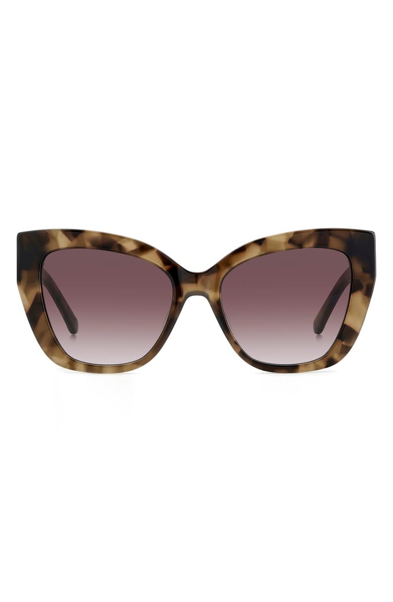 Kate Spade New York bexley 54mm gradient cat eye sunglasses, Main, color, 