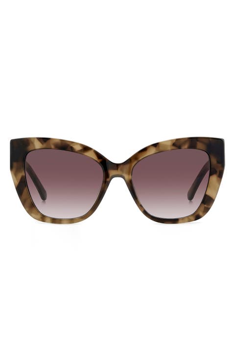 bexley 54mm gradient cat eye sunglasses