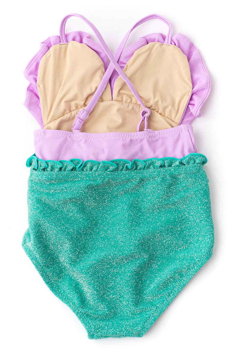 Shade Critters Kids' Metallic One-Piece Swimsuit, Alternate, color, 