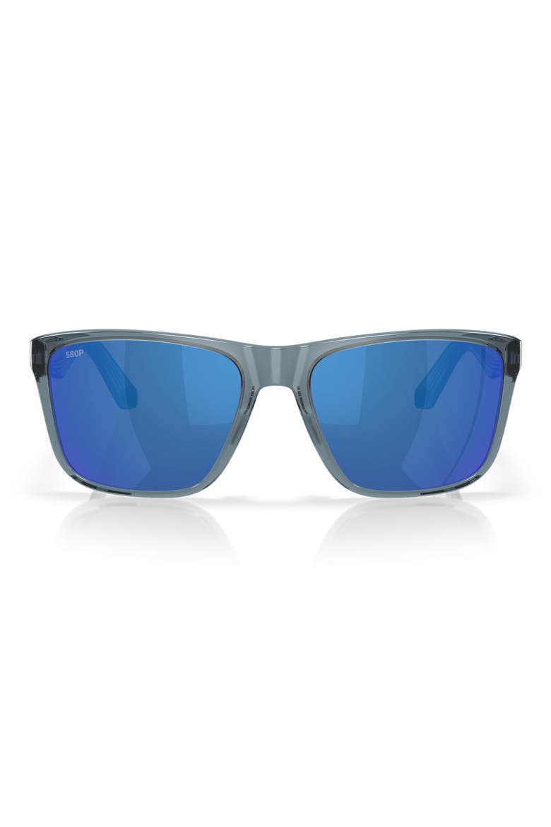 Los Alijos 59mm Sunglasses, Main, color, TRANSLUCENT BLUE / BLUE 580P