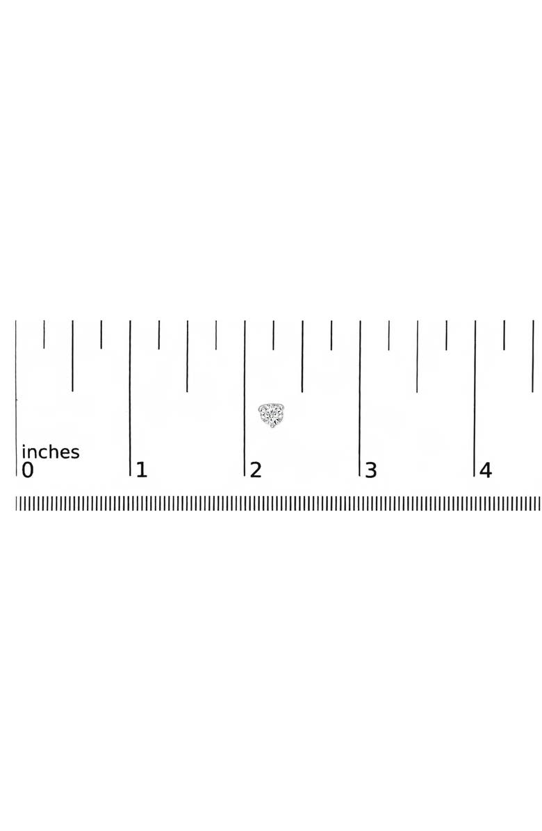 Haus of Brilliance 14K White Gold 1.0 Cttw 3-Prong Martini Set Brilliant Round-Cut Solitaire Lab Grown Diamond Screwback Stud Earrings, Alternate, color, White