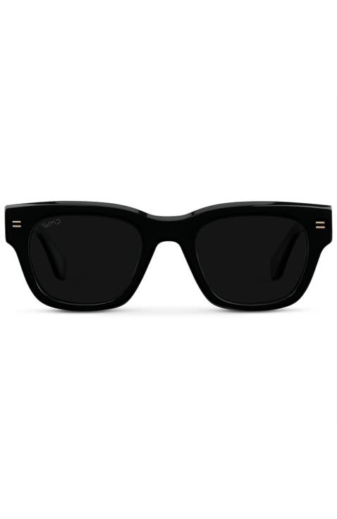 Clint - 50mm Rectangular Polarized Sunglasses