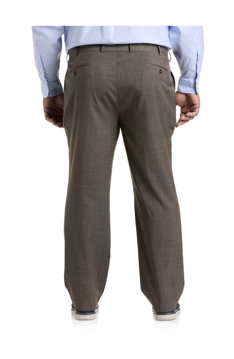 JV Reflex Big & Tall Micro Grid Suit Pants, Alternate, color, Tan