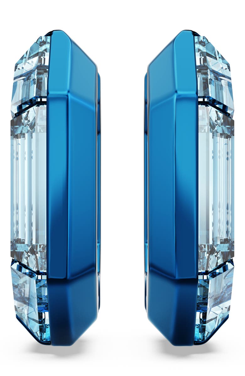 Swarovski Lucent Hoop Earrings, Alternate, color, Blue
