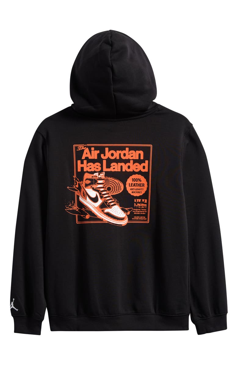Jordan Kids' Air Jordan Has Landed Fleece Graphic Hoodie, Alternate, color, Black