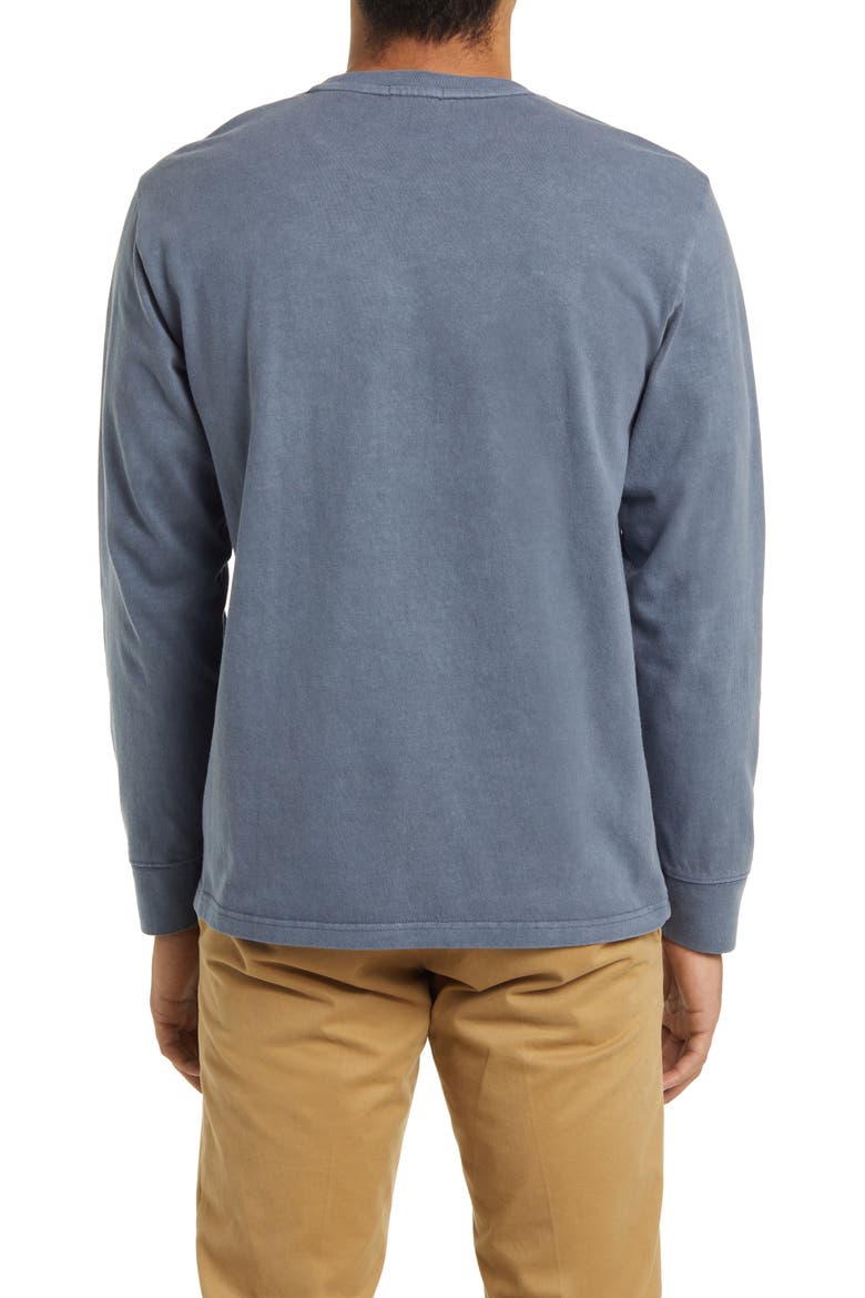 Cyd Long Sleeve Cotton T-Shirt, Alternate, color, STEEL