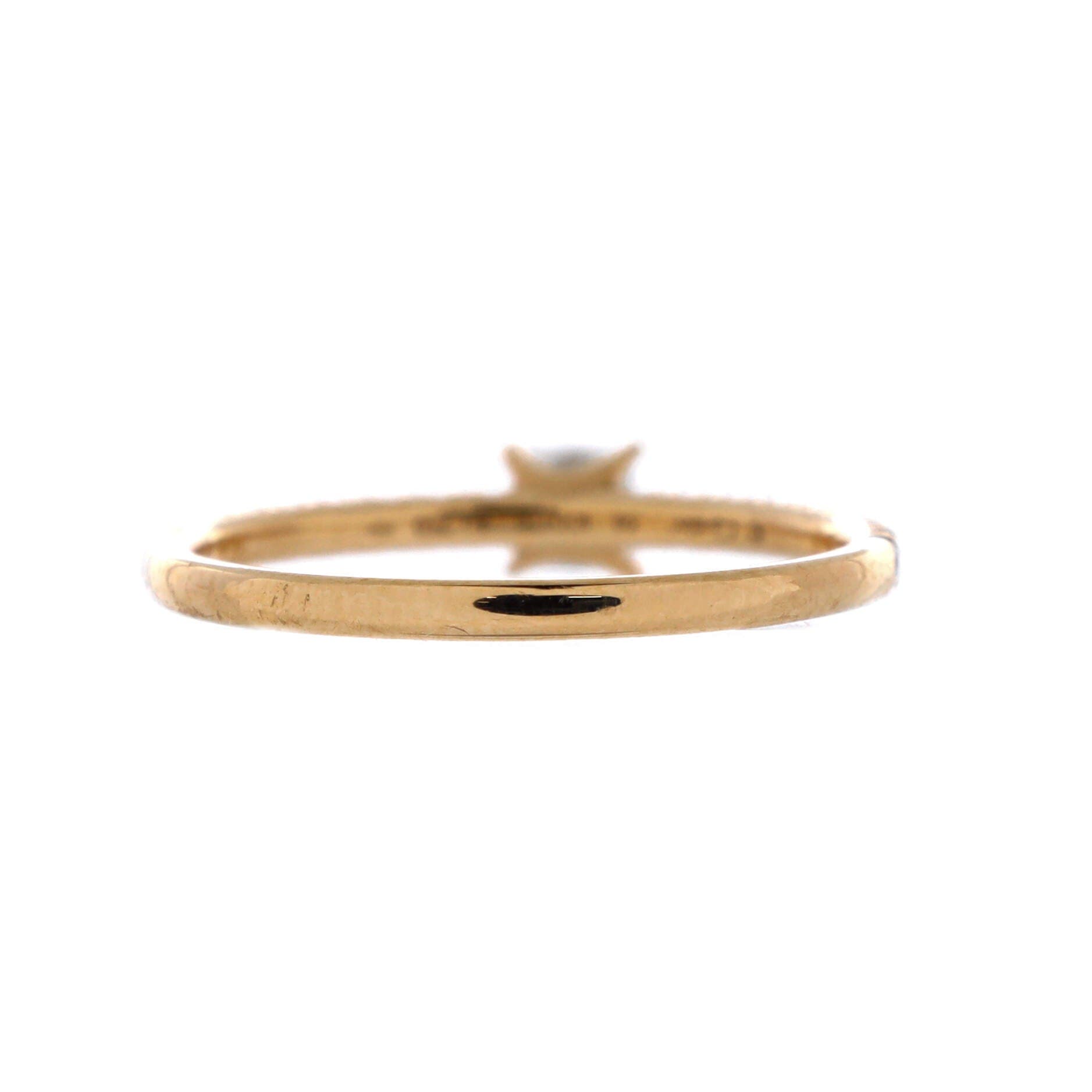 Etincelle de Cartier Ring 18K Yellow Gold with Princess Cut Diamond and Pave Diamonds, Alternate, color, Metallic Gold