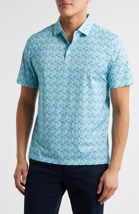 Victor OoohCotton® Geo Print Polo