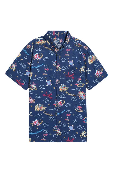 In4mation Short Sleeve Button-Down Shirt