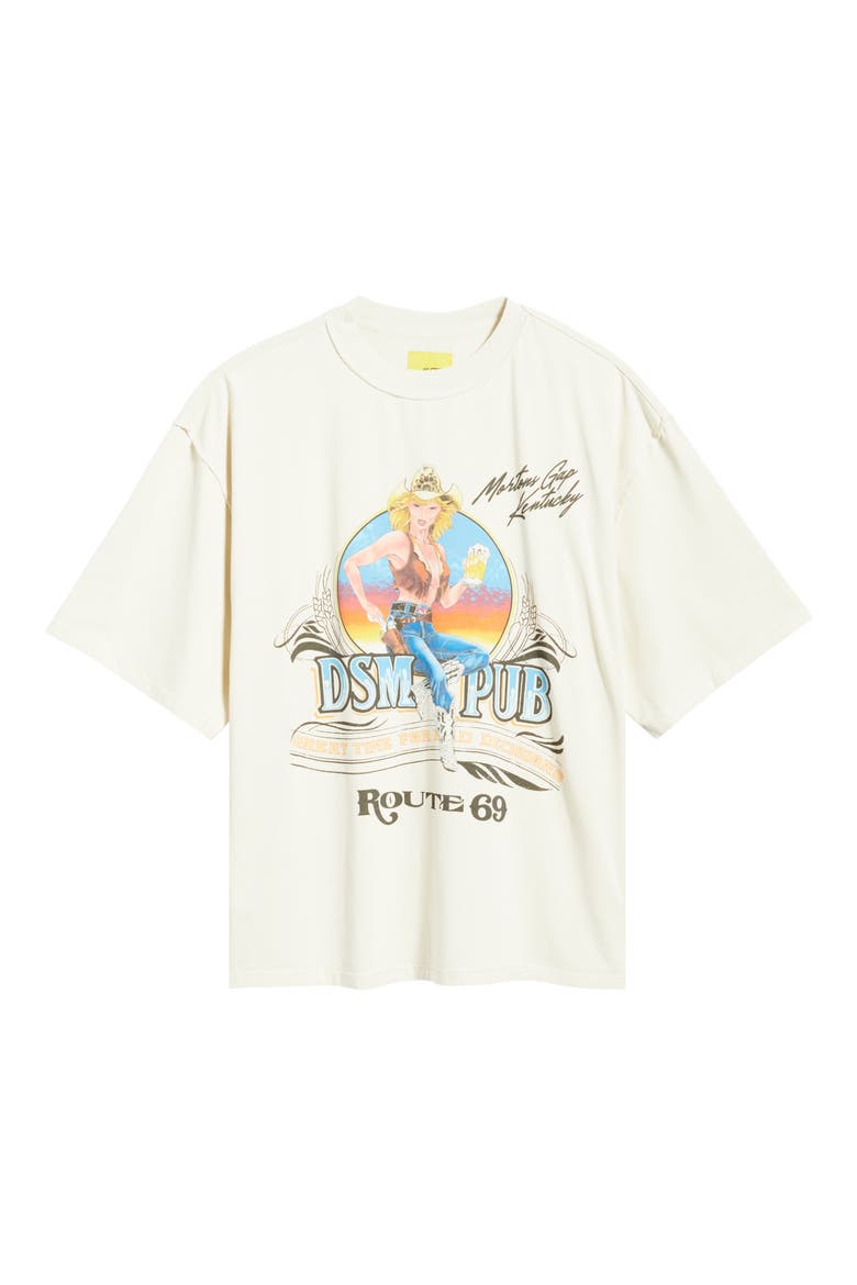Pub Graphic T-Shirt, Alternate, color, ANTIQUE WHITE
