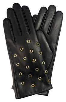 MARCUS ADLER Grommet Leather Gloves