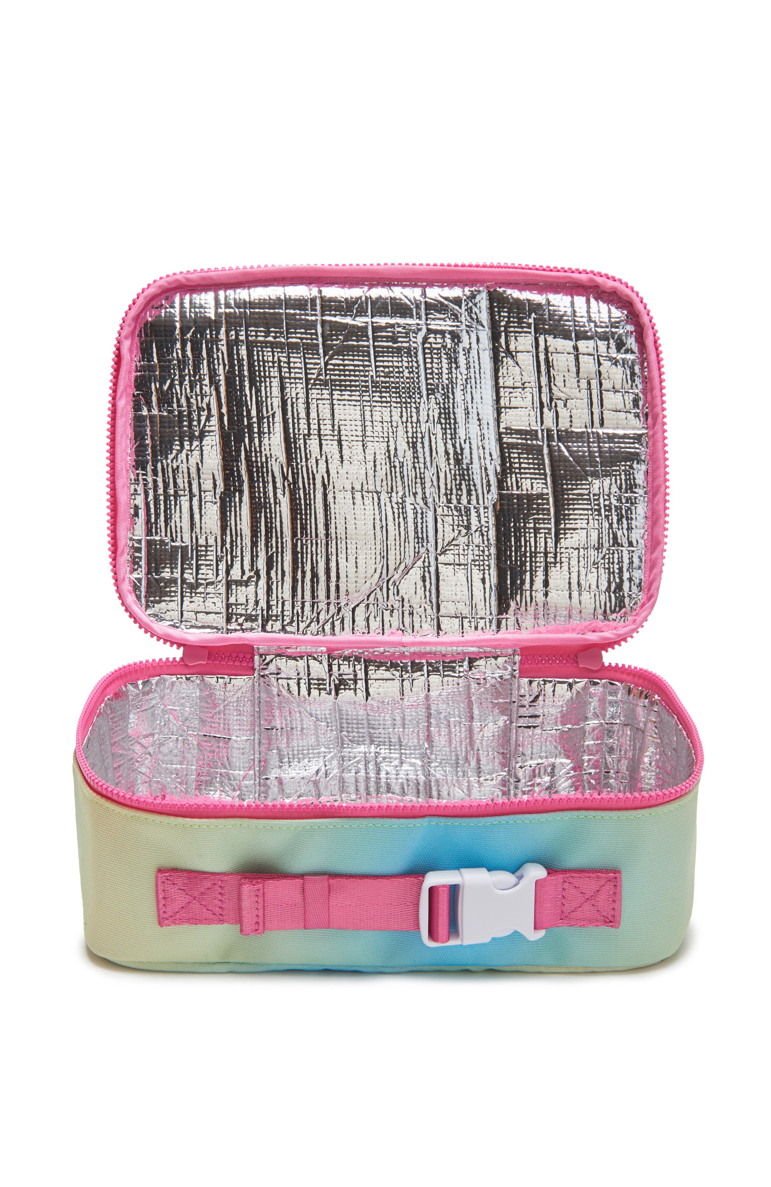 Little Chicken Kids' Patched Lunchbox, Alternate, color, Pink Multi