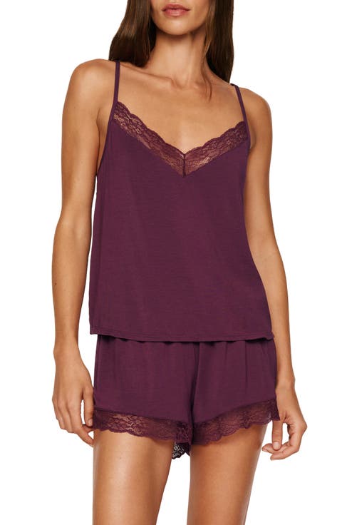 Kari Lace Trim Short Pajamas