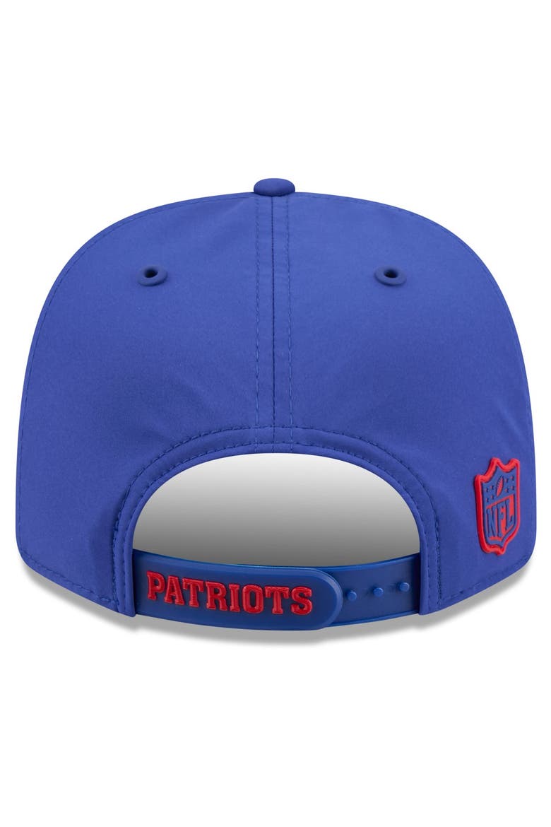 Men's New Era Royal New England Patriots 2026 Sideline Throwback 9SEVENTY Adjustable Hat, Alternate, color, Royal