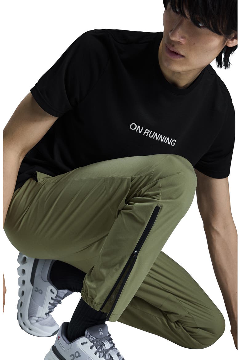 Core Zip Cuff Pants, Alternate, color, TAIGA