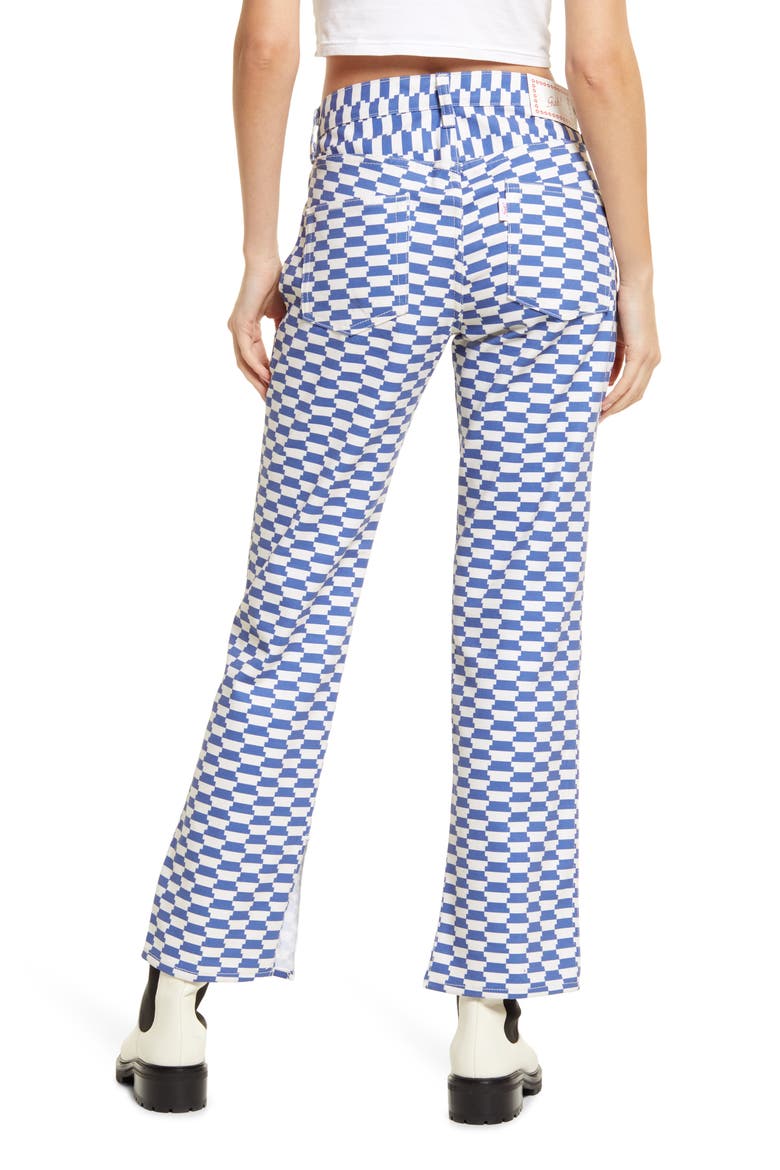 Ellis Ankle Wide Leg Jeans, Alternate, color, ROYAL BLUE