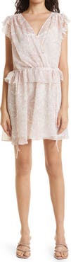 Ted Baker London Evelyna Textured Leaf Print Georgette Dress