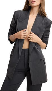 Good American Essential Double Breasted Blazer