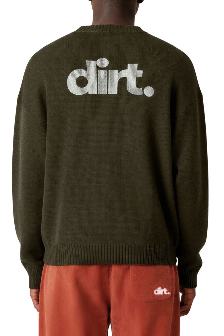 Crewneck Graphic Sweater, Alternate, color, OLIVE