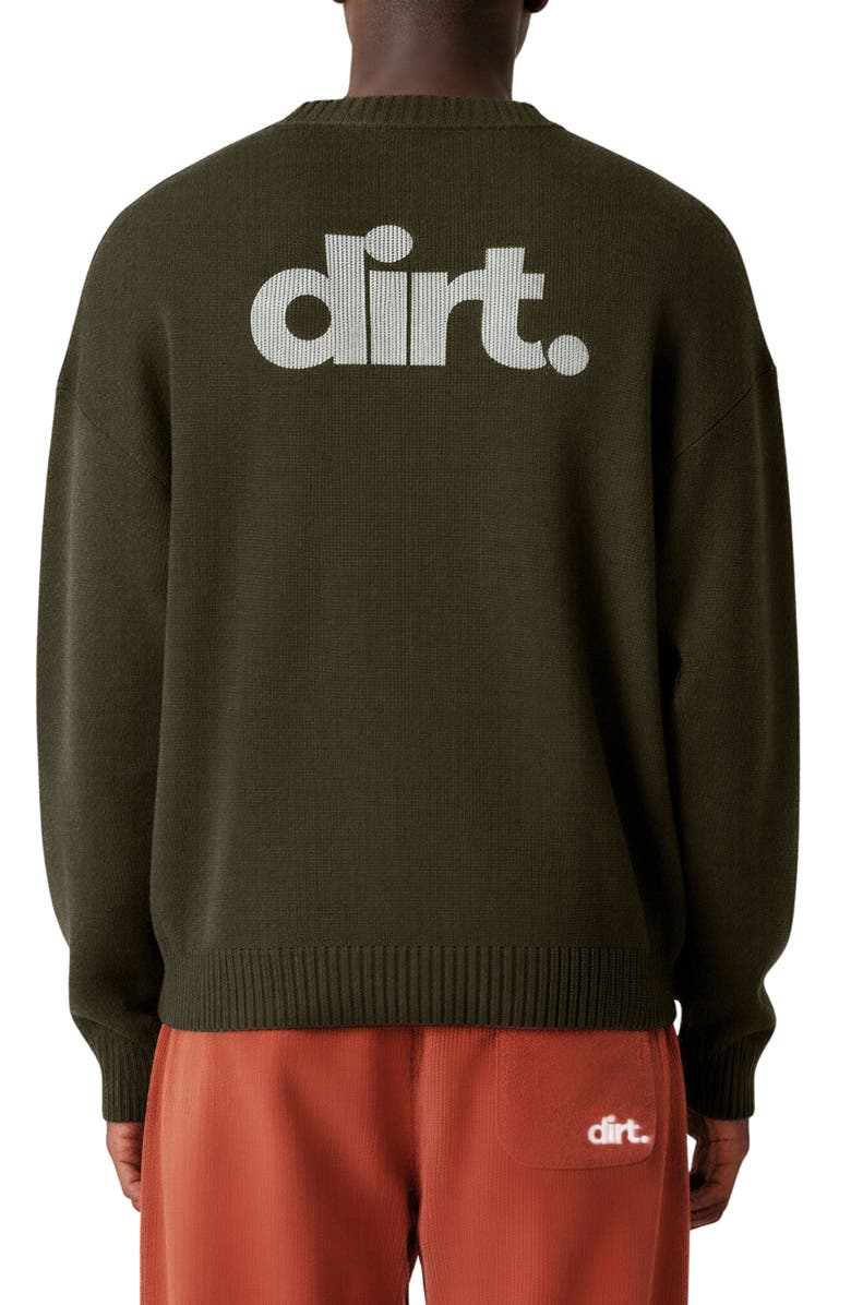 D.RT Crewneck Graphic Sweater, Alternate, color, Olive