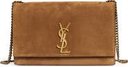 Saint Laurent Medium Kate Suede Shoulder Bag