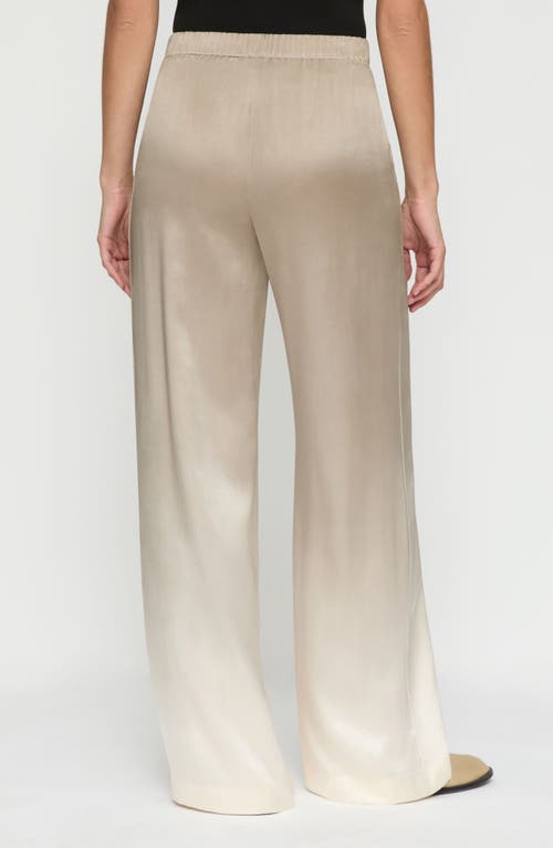 Lafayette 148 Riverside Silk Ombre Pants In Hickory Multi