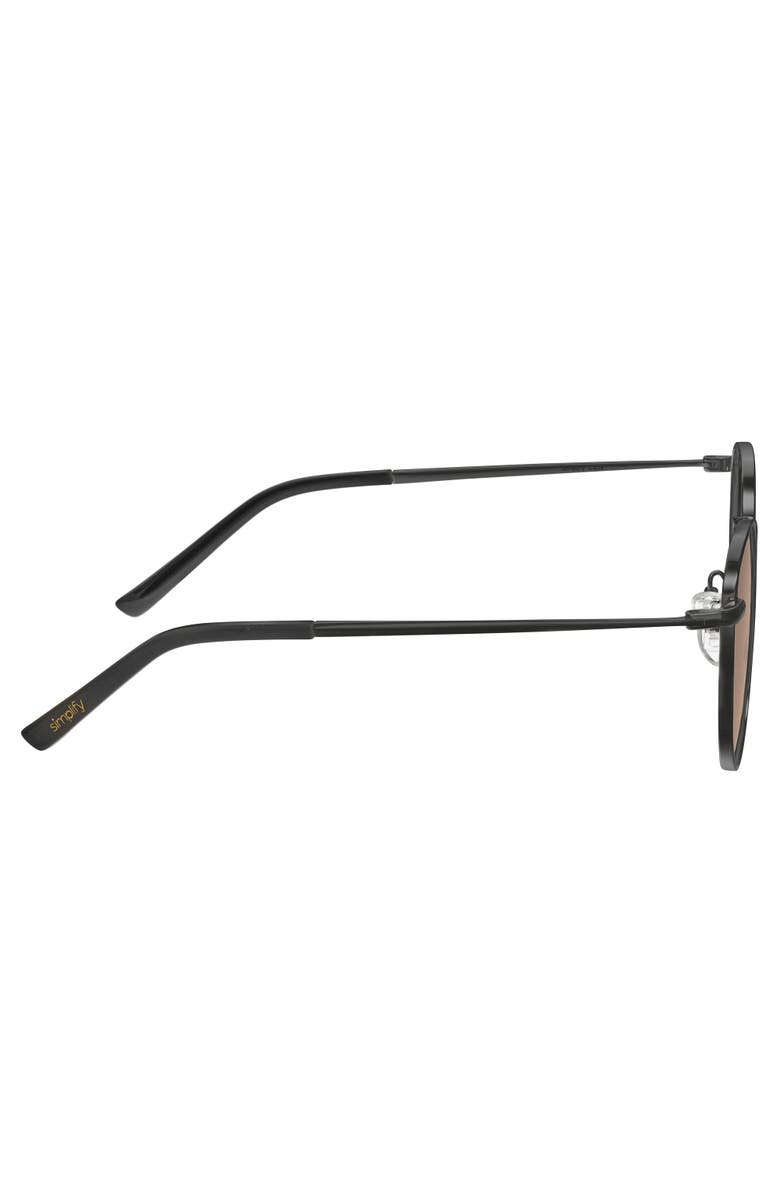 SIMPLIFY Dade Polarized Sunglasses, Alternate, color, Gunmetal/Dark Brown