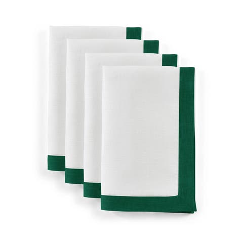 Linen Dinner Napkins Set of 4, 20 x 20" - Classic