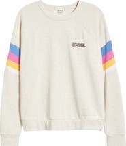 Rip Curl Las Dalias Cotton Blend Fleece Raglan Sweatshirt