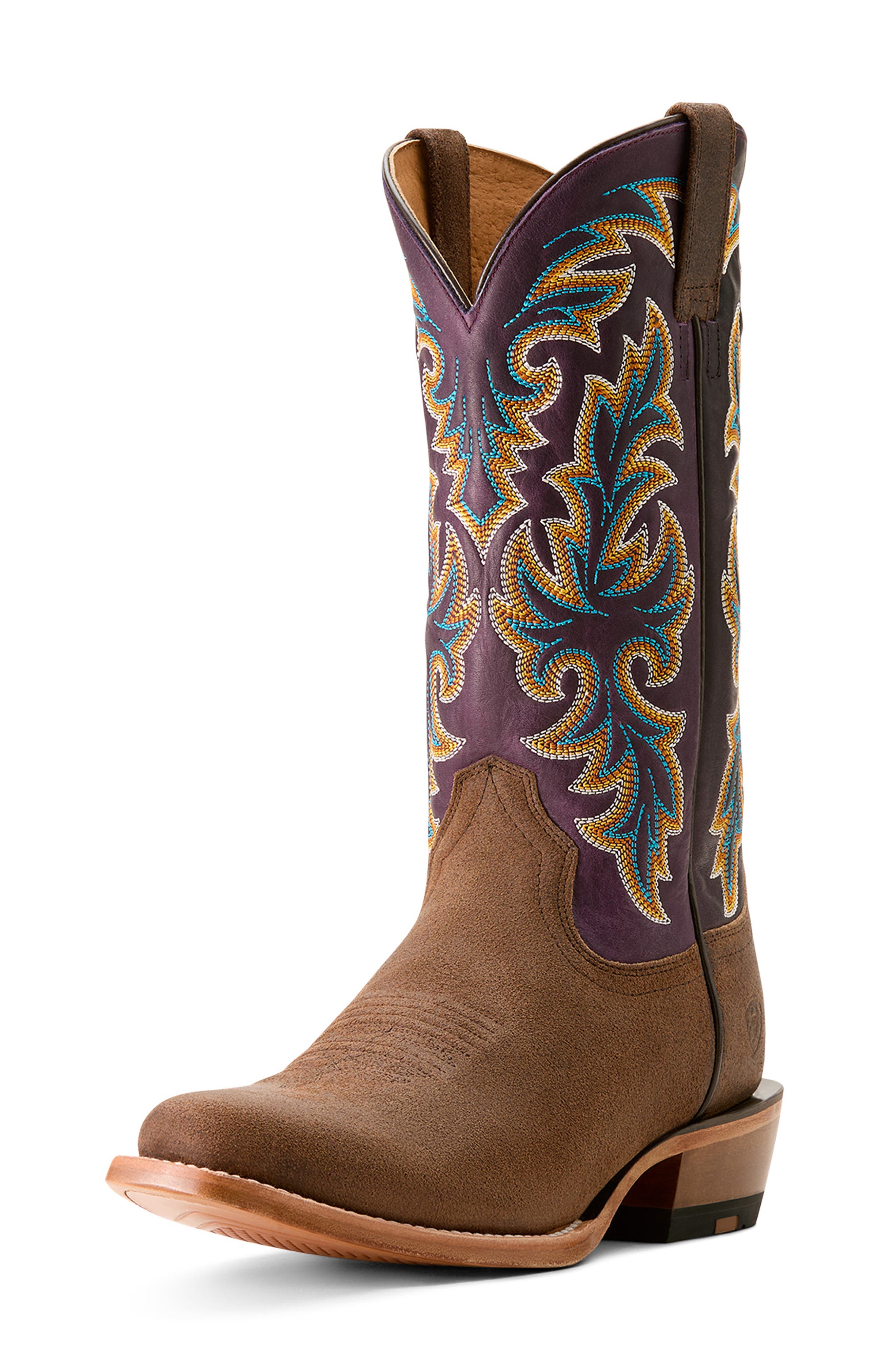 Futurity Cashout Square Toe Boot, Alternate, color, BROWN/KHAKI