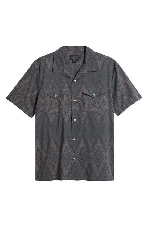 Snap-Up Short Sleeve Western Shirt