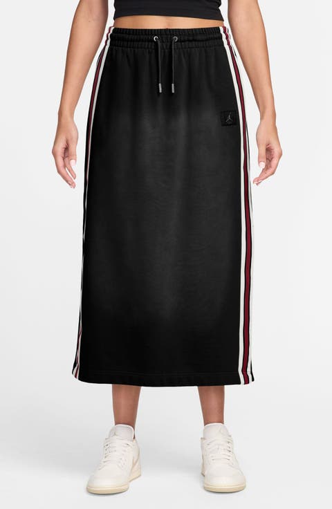 Sportswear Cotton Midi Skirt