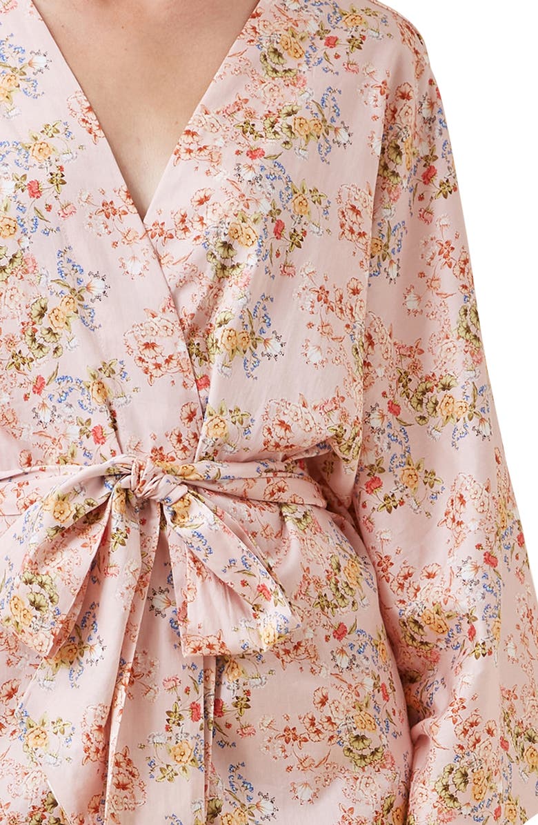 Papinelle Molly Cotton Sateen Midi Robe, Alternate, color, Pink