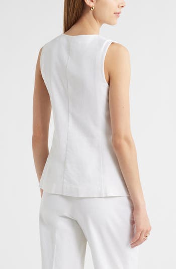 Linen Blend Vest