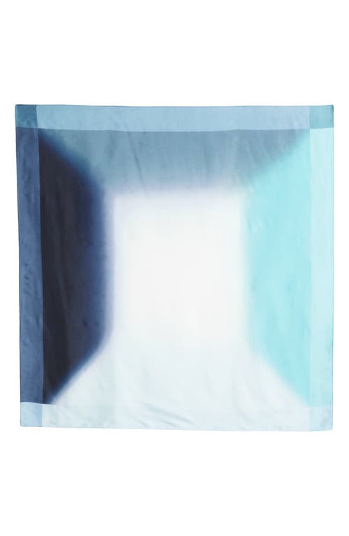 NORDSTROM NORDSTROM GRADIENT PRINT SILK SQUARE SCARF 