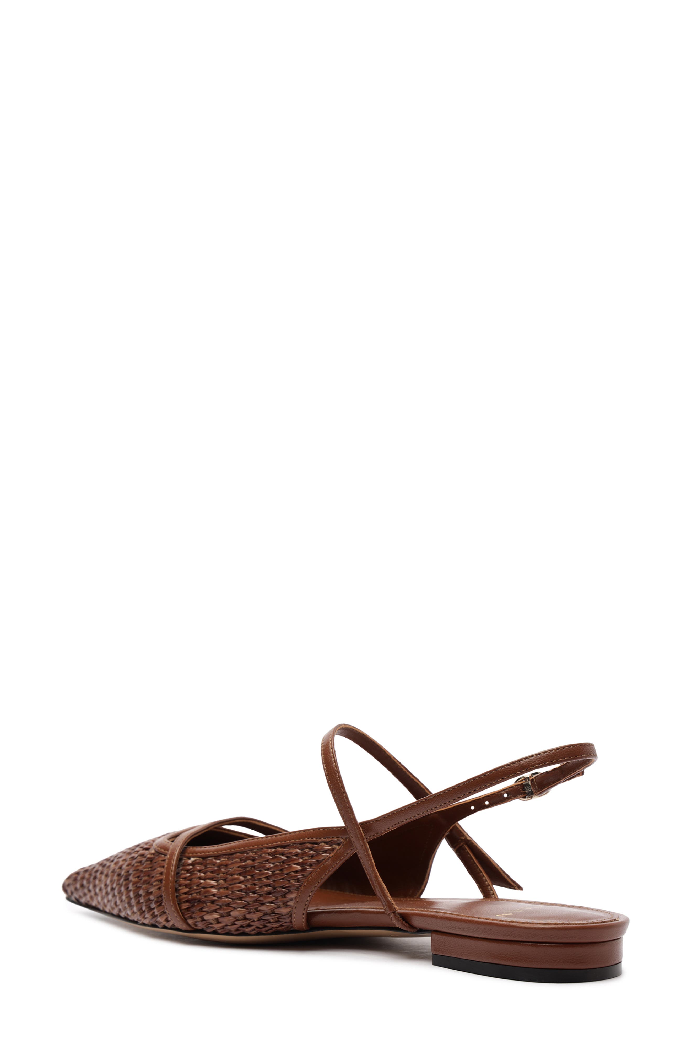 Alexandre Birman Tita Pointed Toe Slingback, Alternate, color, Chocolate Fondue