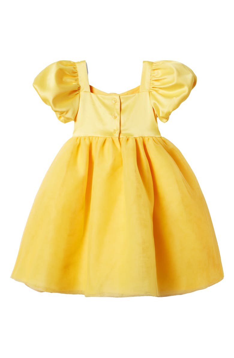 Janie and Jack x Disney Kids' Belle Satin Dress Costume, Alternate, color, 