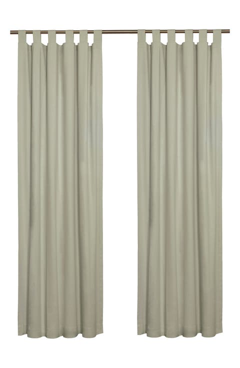 Set of 2 Cotton Curtain Panels