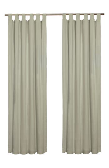 Outdoor Decor By Commonwealth Set Of 2 Cotton Curtain Panels In Green